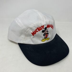Disney Golf Hat Vintage Mickey Mouse White Black Bill Mickey Unlimited